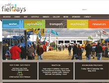 Tablet Screenshot of mildurafielddays.com.au